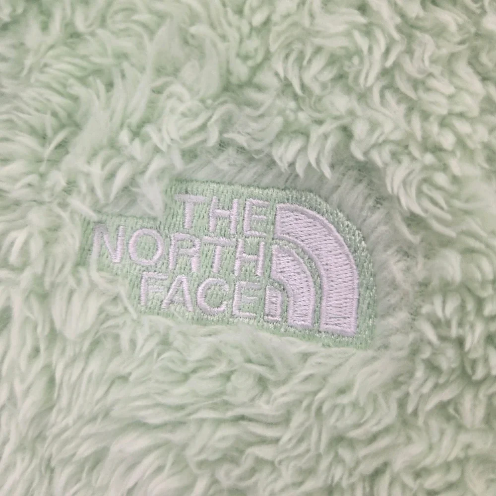 The North Face Oso Hoodie Fleece Jacket 2T Mint Green Full Zip Hooded Soft Warm
